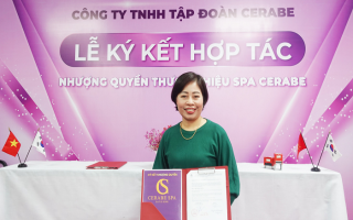 Lễ ký kết hợp tác giữa Chuỗi nhượng quyền thương hiệu Spa Cerabe và Đại lý Đặng Thị Bích Nguyên.