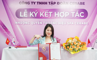 Lễ ký kết hợp tác giữa Chuỗi nhượng quyền thương hiệu Spa Cerabe và Đại lý Nguyễn Thị Thuỳ Linh.