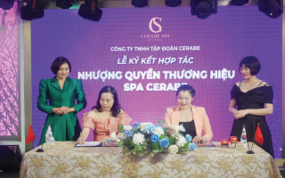 Ký kết hợp tác nhượng quyền Cerabe Spa với CEO Nguyễn Thu Trang