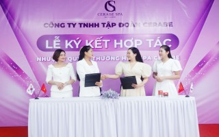 Tân giám đốc Trương Thị Kim Dung ký kết hợp tác mở Spa Cerabe